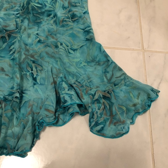 Temptation teal/green tank dress. EUC - Picture 7 of 8